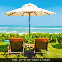 Base ombrellone da esterno pesa 18kg con diametro palo 38/48mm, Supporto rotondo per ombrellone 54x34,5cm-Basi per ombrellone