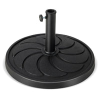 Base ombrellone da esterno pesa 18kg con diametro palo 38/48mm, Supporto rotondo per ombrellone 54x34,5cm-Basi per ombrellone