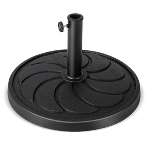 Base ombrellone da esterno pesa 18kg con diametro palo 38/48mm, Supporto rotondo per ombrellone 54x34,5cm-Basi per ombrellone
