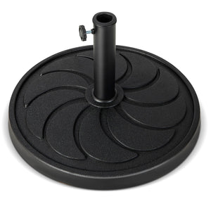 Base ombrellone da esterno pesa 18kg con diametro palo 38/48mm, Supporto rotondo per ombrellone 54x34,5cm-Basi per ombrellone