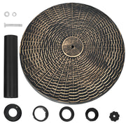 Base per ombrellone in resina da 45cm resistente alle intemperie, Base per ombrellone rotondo da 10kg per esterni-Basi per ombrellone