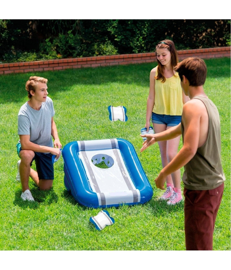 Basket Palla Canestro Gonfiabile Bambini 86 X 71 X 42 Cm Mare Piscina Giardino         