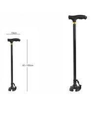 Bastone Da Passeggio Per Anziani Disabili Con Piedi Gomma Altezza Regolabile         