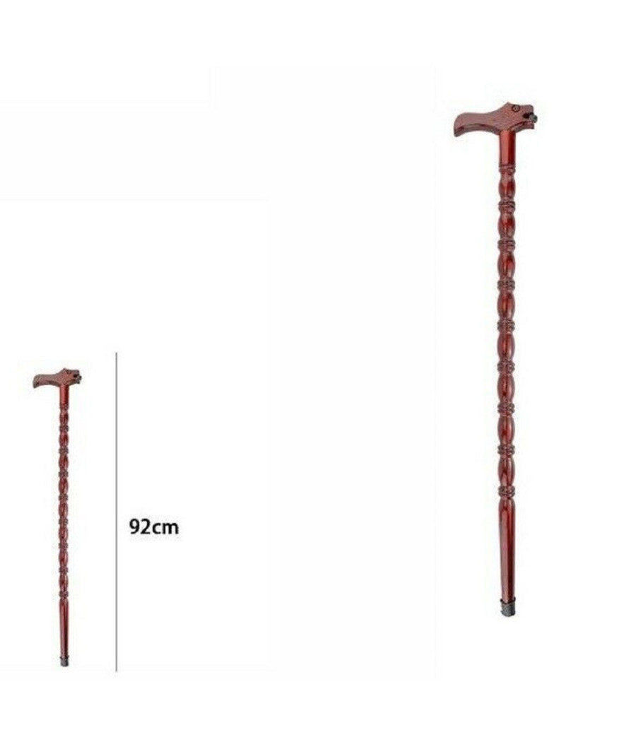 Bastone Da Passeggio Per Anziani Disabili In Legno Lunghezza 92 Cm 65548         