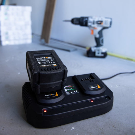 BATAVIA Caricabatterie doppio 18V / 3,5Ah | MAXXPACK