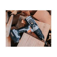 BATAVIA Trapano a percussione a batteria 18V MAXXPACK | incl. 2 batterie da 2,0 Ah e caricabatterie rapido