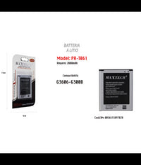 Batteria A Litio 2000mah Per Samsung Galaxy G3606-g3008 Di Ricambio Maxtech Pa-t061         