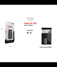 Batteria A Litio Compatibile Con Bl-5c Cellulare Smartphone Maxtech 1020mah Pa-t035         