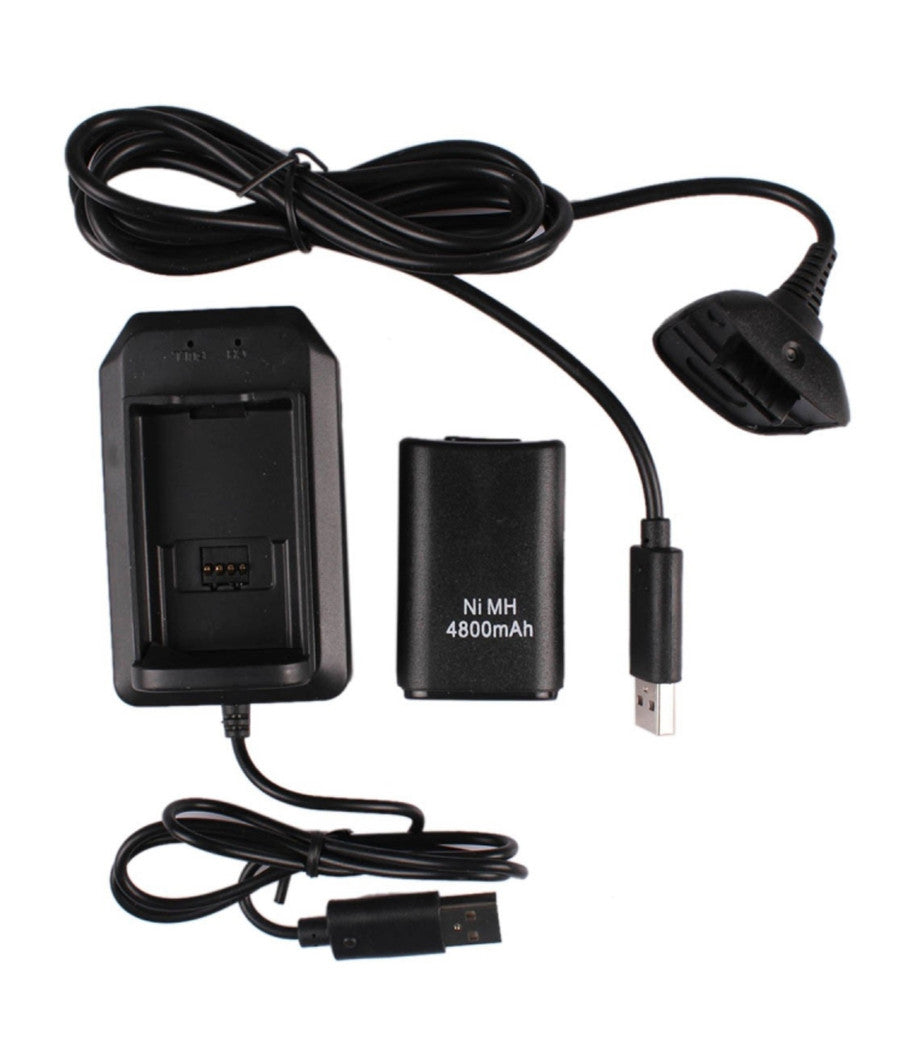 Batteria Battery Pack 4800 Mah Aggiuntiva Per Joystick Controller Per Xbox 360         