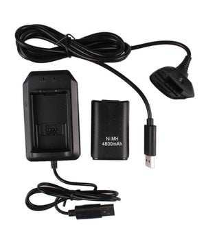 Batteria Battery Pack 4800 Mah Aggiuntiva Per Joystick Controller Per Xbox 360         