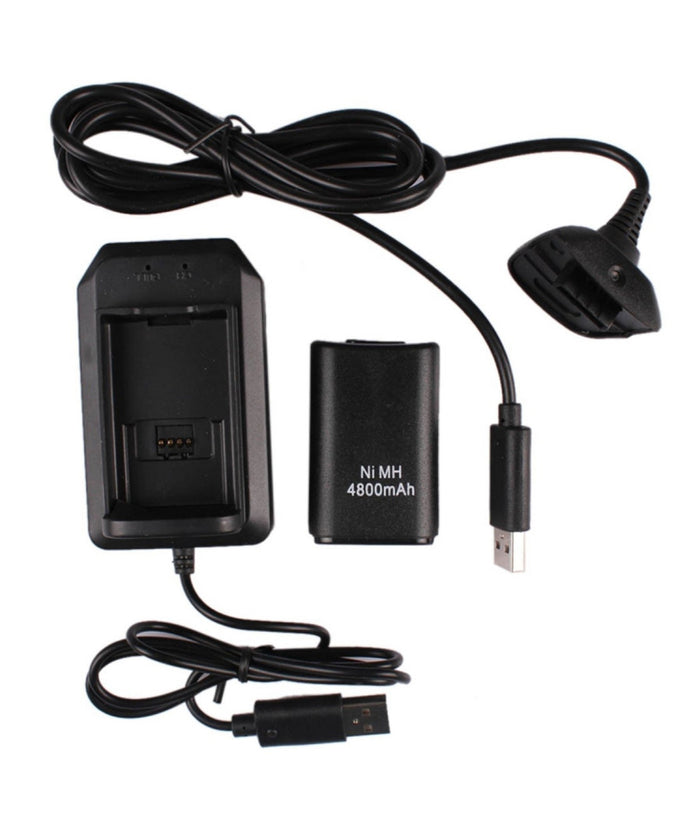 Batteria Battery Pack 4800 Mah Aggiuntiva Per Joystick Controller Per Xbox 360         