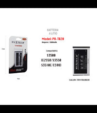 Batteria Compatibile Per S3500 Cellulare Smartphone A Litio 1000mah Maxtech Pa-t020         