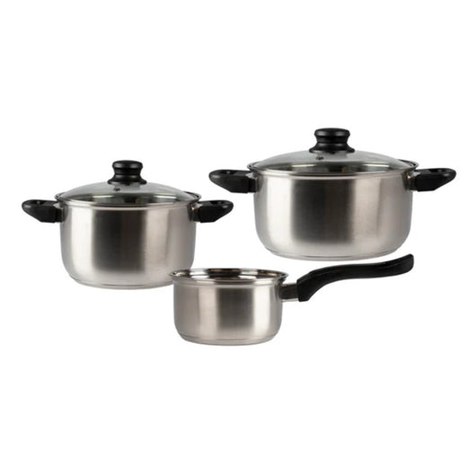 Batteria Di Pentole 5 Pezzi Cucina Magnifica In Acciaio Inox Con Fondo Full Induction