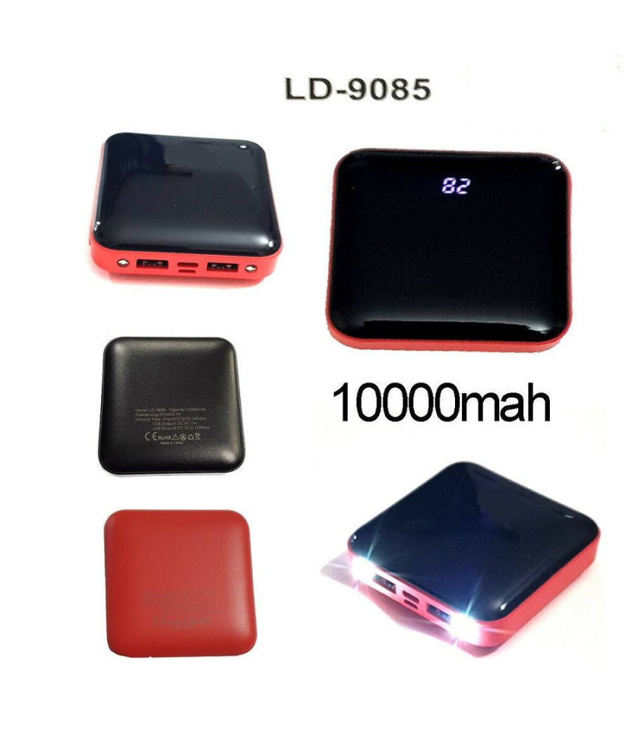 Batteria Esterna Powerbank 10000mah Caricatore Smartphone Type C 2 Usb Ld-9085         