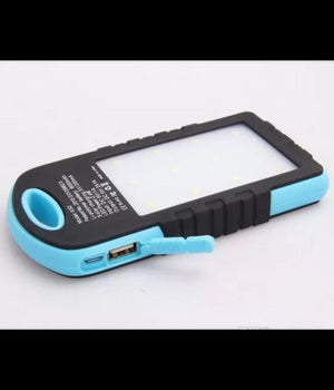 Batteria Esterna Powerbank 8800 Mah Solare Luce Led Caricatore Smartphone         