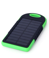 Batteria Esterna Powerbank Solare 5000mah Caricatore Smartphone Tablet Gancio         