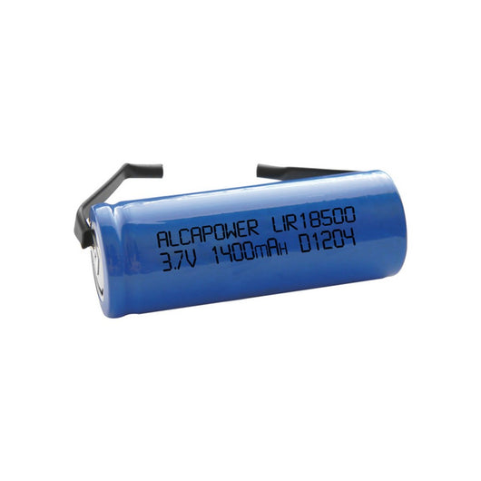 Batteria Ricaricabile Litio Li-Ion 18500 3.7V 1300Mah Lamelle A Saldare - Dimensioni 51x18(d) mm