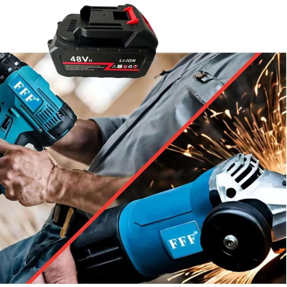 Batteria Sostitutiva per Kit 4 in 1, Batteria Compatibile con Tasselatore Trapano