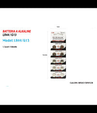 Batterie Alkaline Lr44/g13 1.5v 150mah Pile Bottone Per Orologi Telecomandi Maxtech         