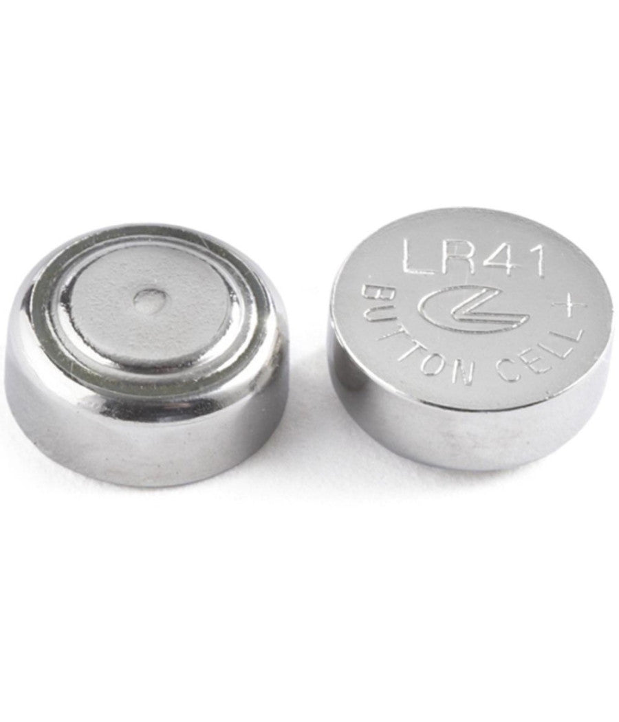 Batterie Pile Alkaline Lr41/g3 1.5v A Bottone Per Orologi Telecomandi Maxtech Lr41         
