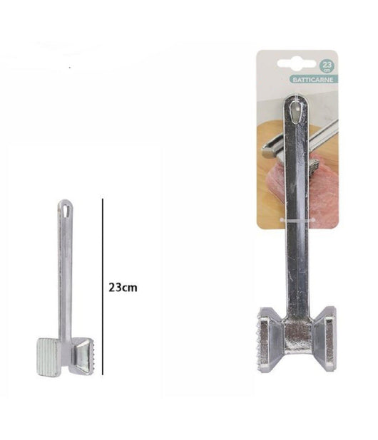 Batticarne Quadrato Martello Carne Batte Carne Bistecca Doppia Faccia 23cm 74187         