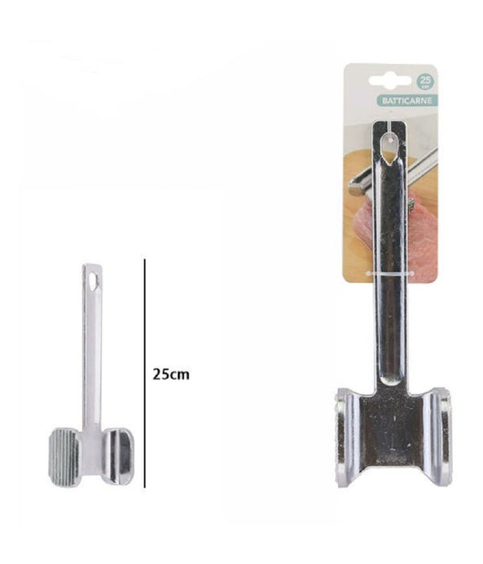 Batticarne Quadrato Martello Carne Batte Carne Bistecca Doppia Faccia 25cm 74188         