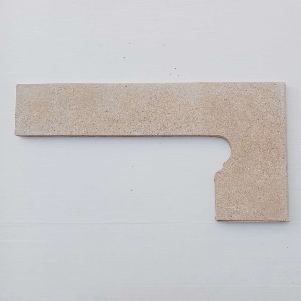 Battiscala destro klinker per serie capri colore beige - 1pz