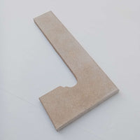 Battiscala destro klinker per serie capri colore beige - 1pz