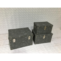 Baule ecopelle 1-3 grigio cm 80x50h30,5