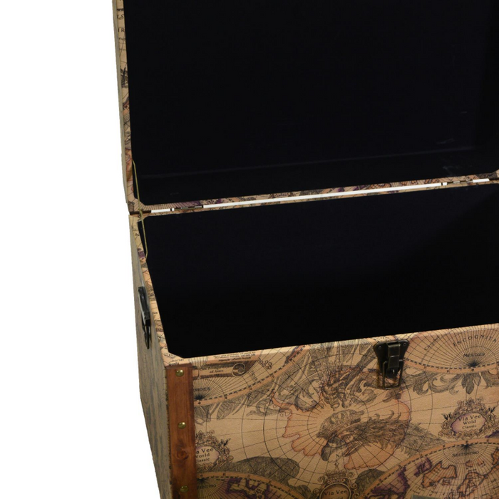 Baule ecopelle 1-3 marrone rettangolare cm 60x40h42