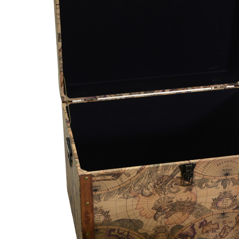 Baule ecopelle 1-3 marrone rettangolare cm 60x40h42