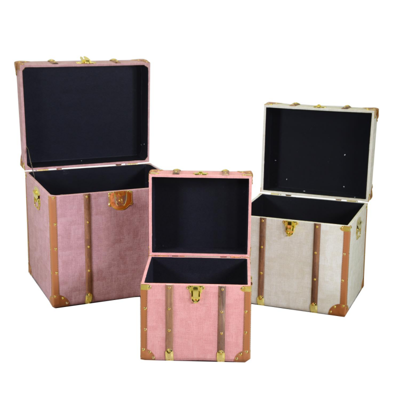 Baule ecopelle 1-3 quadro cm 50x40h50