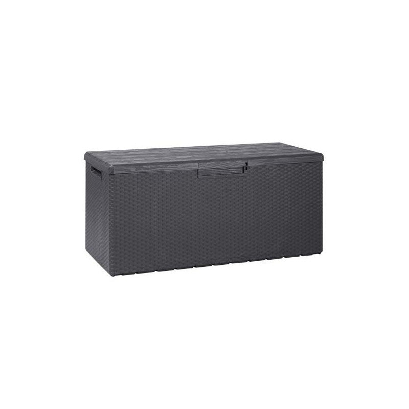 Baule Multiuso Arredo Esterno Lucchettabile Effetto Rattan Portofino 340 lt
