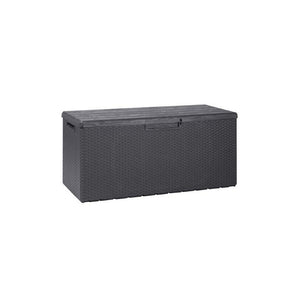 Baule Multiuso Arredo Esterno Lucchettabile Effetto Rattan Portofino 340 lt