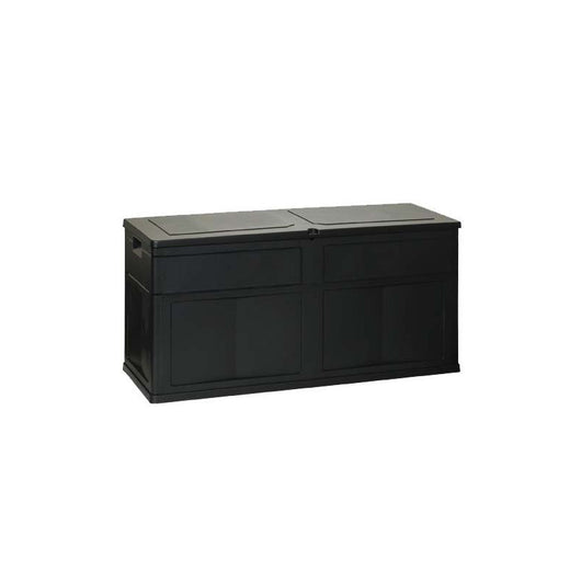 Baule Multiuso in Resina Garden Black Nero 119x46x60 cm