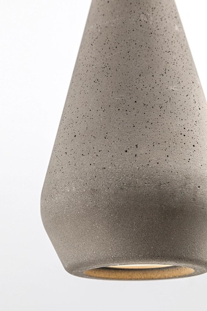 PAVÈ - Lampada a Sospensione in Cemento Grigio con Attacco GU10, Potenza 50W, IP20, Design Essenziale Firmata Andrea Lazzari - Rossini Group