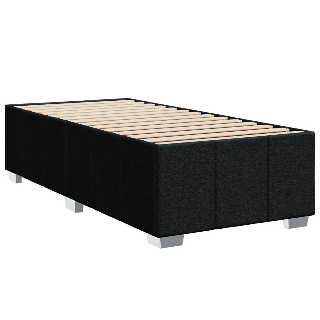 Giroletto a Molle con Materasso Nero 80x200 cm inTessuto 3291504