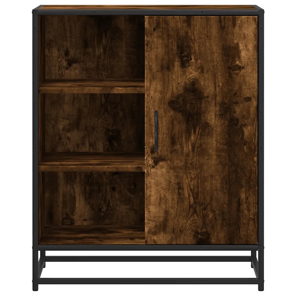 Credenza Rovere Fumo 62x35x76 cm in Legno Multistrato 848996