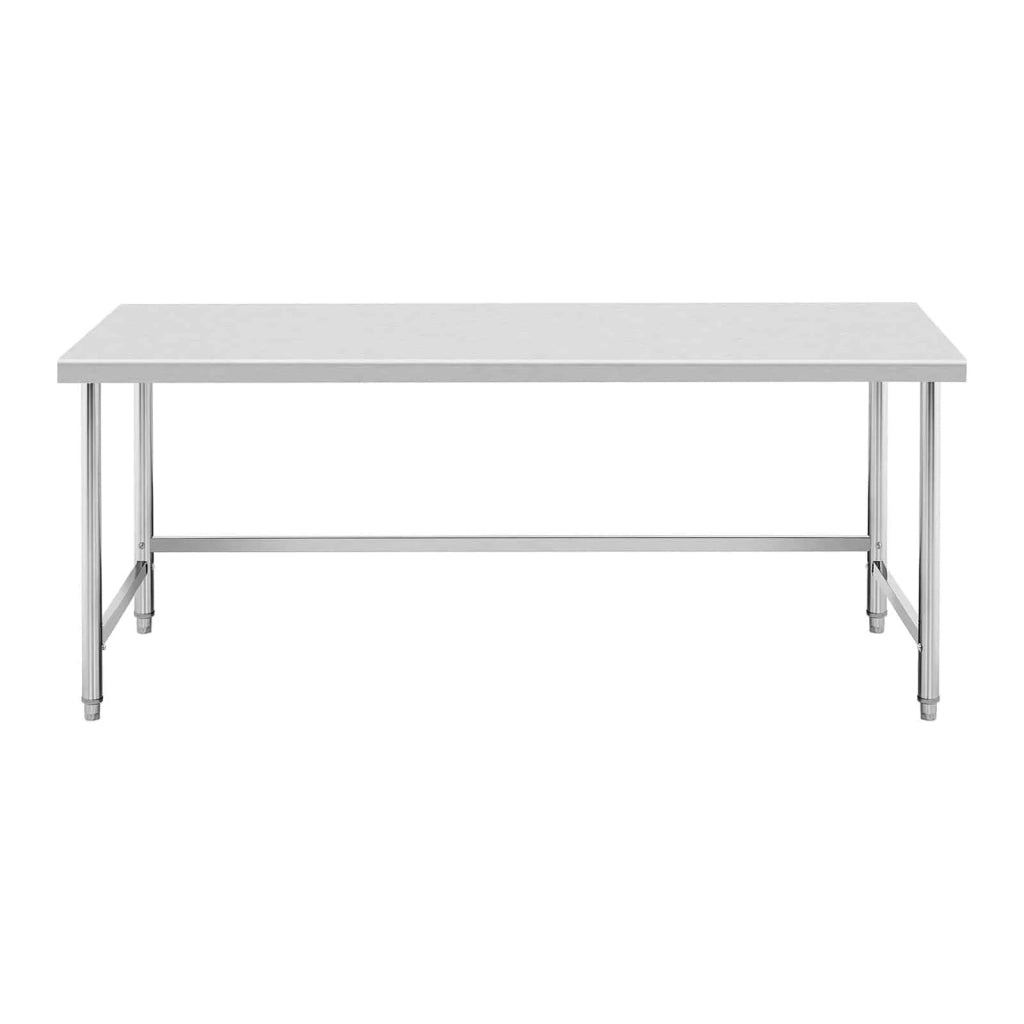 Tavolo da lavoro in acciaio inox piano di lavoro in acciaio inox piano di lavoro professionale tavolo da lavoro cucina 200 x 60 cm 240 kg 14_0005125