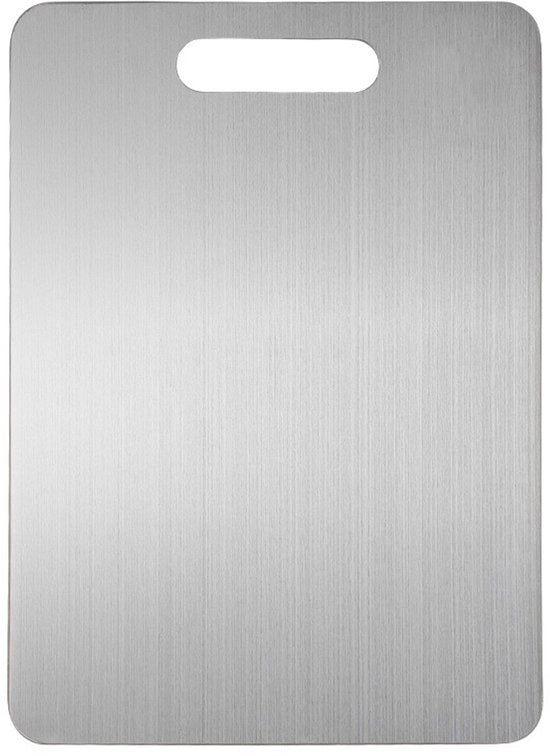 Snijplank doppio faccia in acciaio inossidabile 316 (39x28cm)