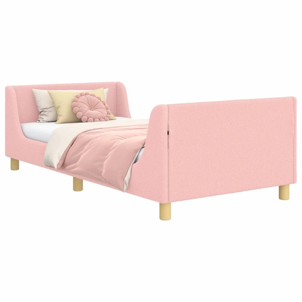 Struttura letto bambini con testata Rosa 80 x 200 cm