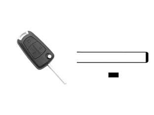 COVER CHIAVI PER AUTO OPEL VAUXHALL HU100RS8  HU100RS8  3 bottoni    SILCA