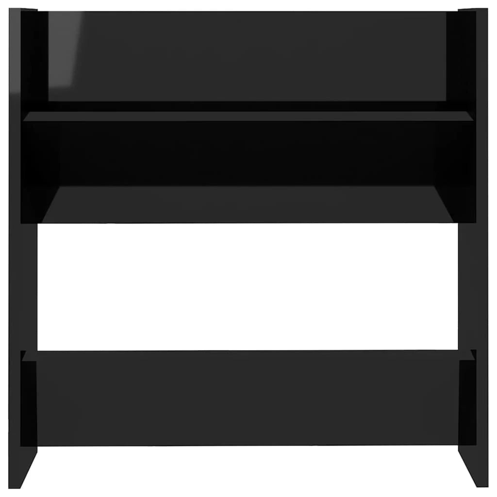 Scarpiere mobiletto portascarpe mobile per ingresso corridoio soggiorno da parete set da 4 lucido 60 x 18 x 60 cm nero 02_0022156
