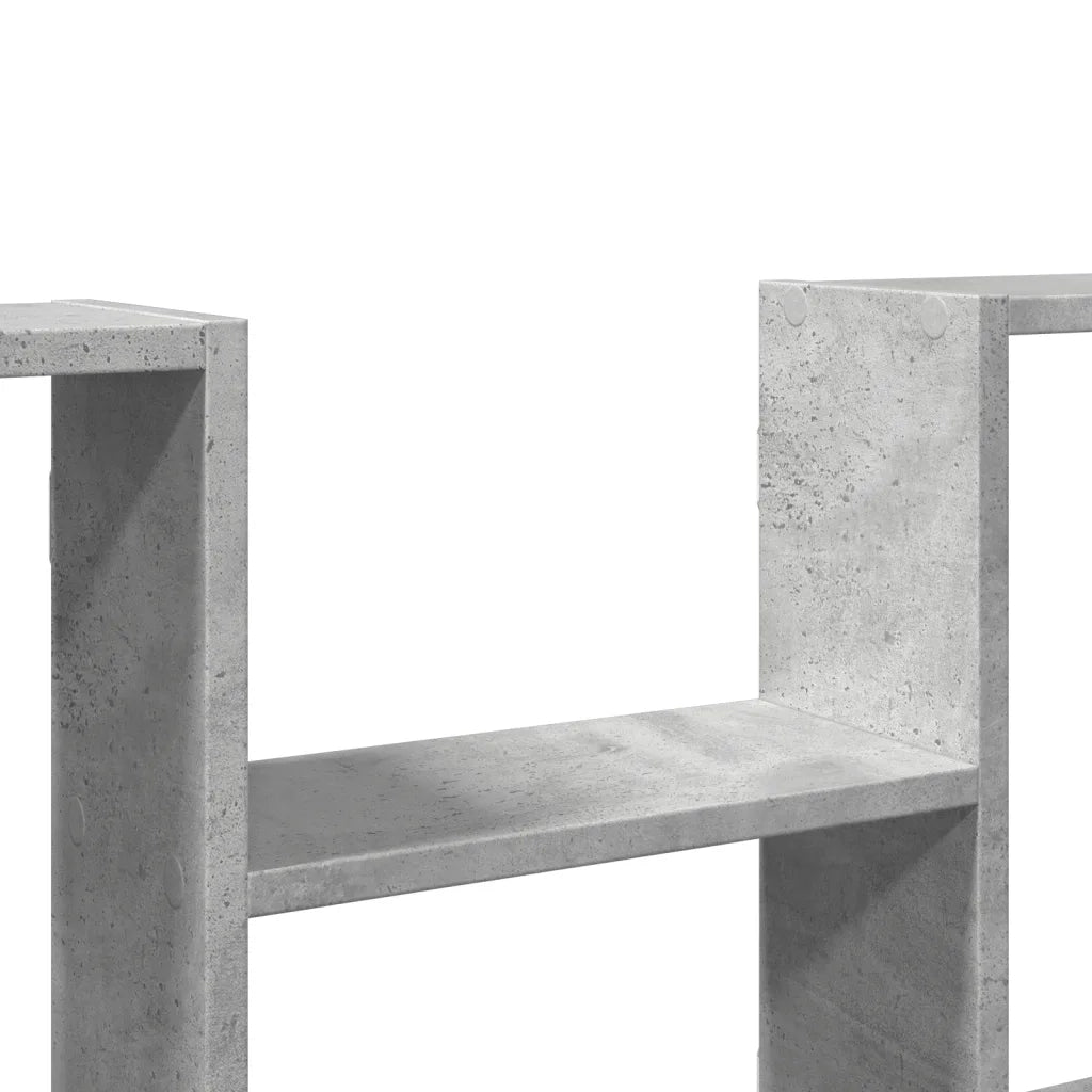 Scaffale a Muro Grigio Cemento 99x15x60 cm in Truciolato