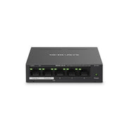 Switch mercusys ms105gp 5p lan gigabit con 4p gigabit poe+ compatibile con 802.3af/at pds, 65 w poe power