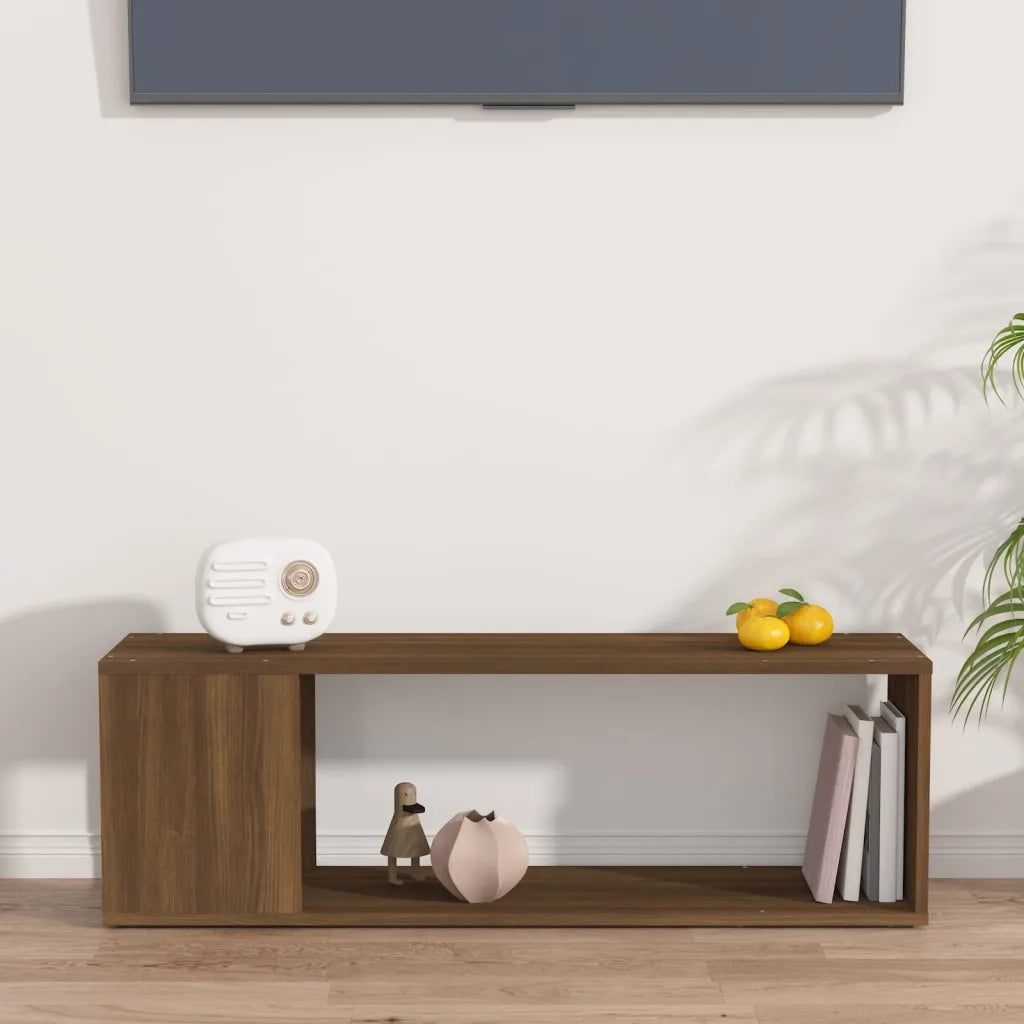 Mobile TV Rovere Marrone 100x24x32 cm in Legno Multistrato cod mxl 23694