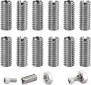 Set di viti a stella 12 pezzi - M6/M4 - Acciaio inossidabile - 15 mm - Corrosione resistente - Installazione semplice - Set di viti a stella con bussola