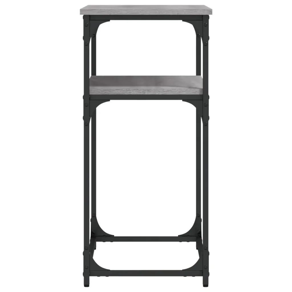 Tavolino Consolle-Tavolino da soggiorno-Tavolo Grigio Sonoma 75x35,5x75 cm Legno Multistrato