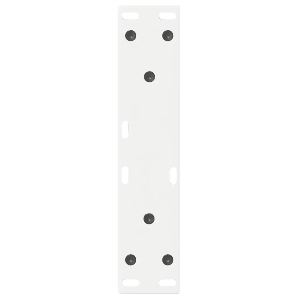 vidaXL Gambe per tavolino 2 pz Bianche 28x(42-43,3) cm Acciaio