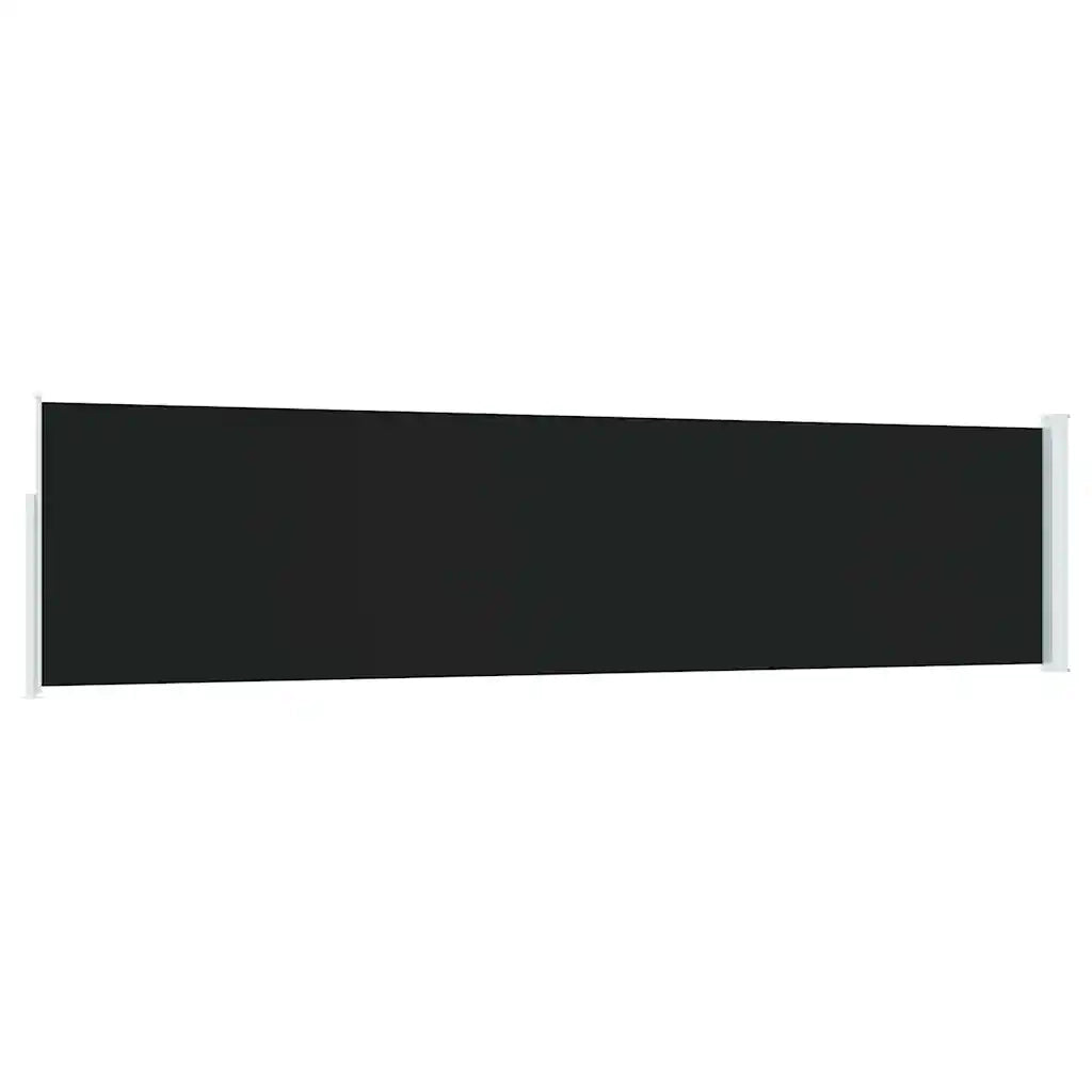 Tenda Laterale Retrattile per Patio 120x500 cm Nero 48388